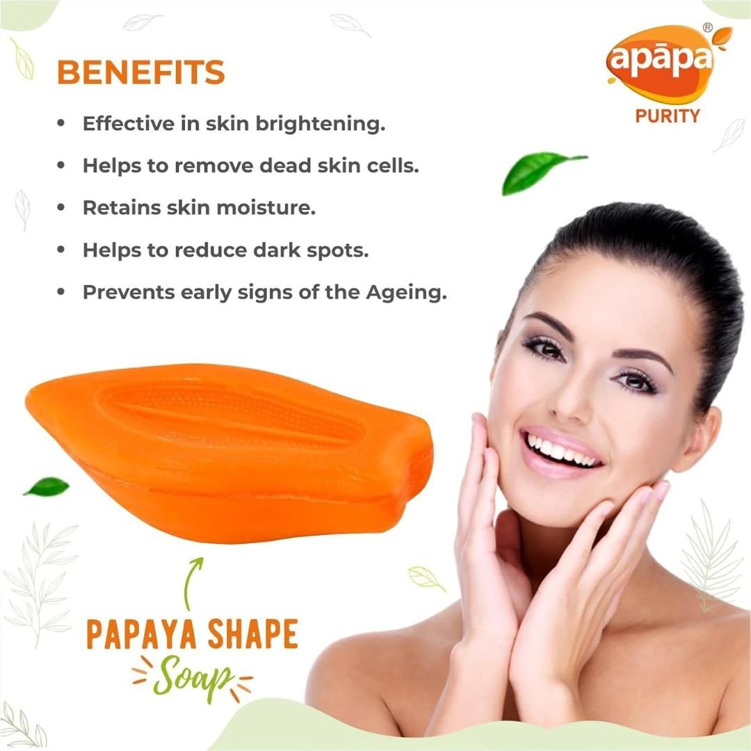 Apapa Soap Papaya 150gm - Image 2