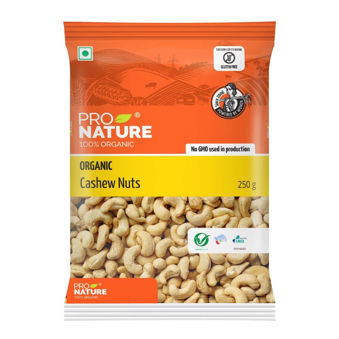 organic Cashew nuts 250g