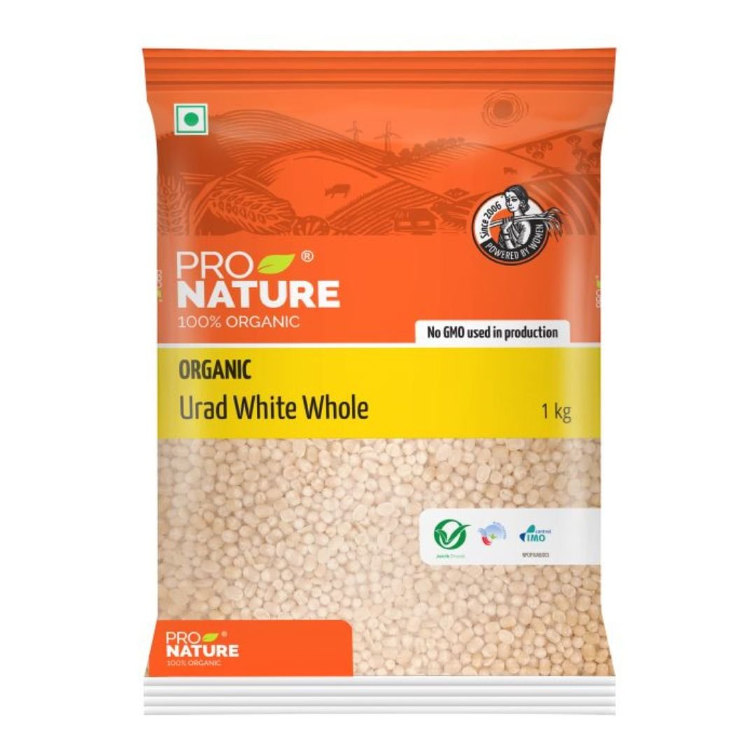 organic Urad White Whole 1 Kg
